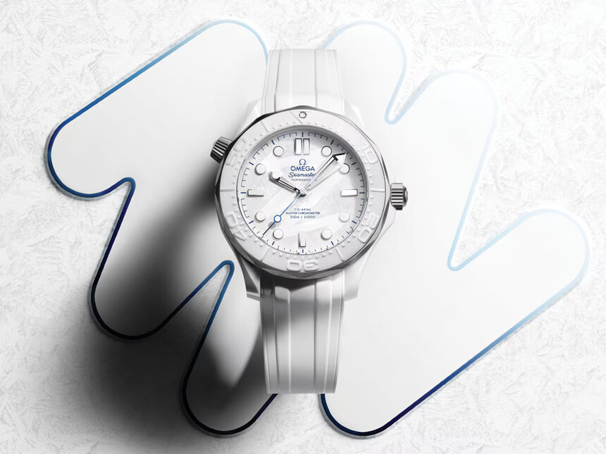 Die neueste Omega Milano Cortina 2026 in Form der Seamaster Diver 300M. Foto: Omega