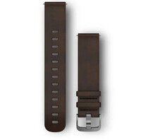 Leder-Uhrenarmband Garmin 20mm (für Venu, Venu Sq, Venu 2 plus usw.), braun V2, Quick Release, 010-12691-01