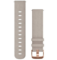 Leder-Uhrenarmband Garmin 20mm (für Venu, Venu Sq, Venu Sq 2, Venu 2 plus usw.), grau, Quick Release, 010-12691-07