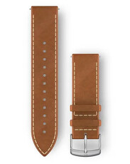 Leder-Uhrenarmband Garmin 20mm (für Venu, Venu Sq, Venu 2 Plus u. a.), braun, Quick Release, 010-12691-0A