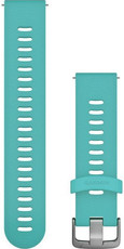 Silikon-Uhrenarmband Garmin 20mm (für Venu, Venu Sq, Venu 2 Plus u. a.), blau, Quick Release, 010-11251-1Q