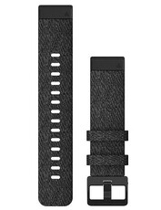 Nylon-Uhrenarmband Garmin 20mm (für Garmin Fenix 8/7S/6S (43mm), u.a.), schwarz V1, QuickFit, 010-12875-00