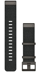 Nylon-Uhrenarmband Garmin 22mm (für Garmin Fenix 8/7/6 (47mm), Epix 2 u.a.), schwarz, QuickFit, 010-12738-03