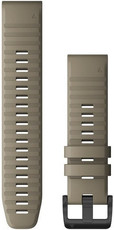 Silikon-Uhrenarmband Garmin 22mm (für Garmin Fenix 8/7/6 (47mm), Epix 2 u.a.), beige, QuickFit, 010-12863-02