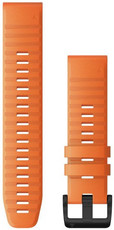 Silikon-Uhrenarmband Garmin 22mm (für Garmin Fenix 8/7/6 (47mm), Epix 2 u.a.), orange, QuickFit, 010-12863-01