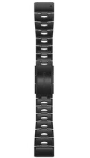 Titan-Uhrenarmband Garmin 26mm (für Garmin Fenix 8/7X/6X (51mm), Tactix u.a.), schwarz V1, QuickFit, 010-12864-09