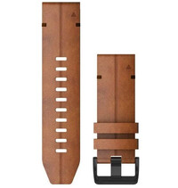 Leder-Uhrenarmband Garmin 26mm (für Garmin Fenix 8/7X/6X (51mm), Tactix u.a.), braun, QuickFit, 010-12864-05