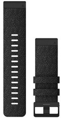 Nylon-Uhrenarmband Garmin 26mm (für Garmin Fenix 8/7X/6X (51mm), Tactix u.a.), grau, QuickFit, 010-12864-07