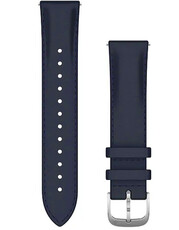 Leder-Uhrenarmband Garmin 20mm (für Venu, Venu Sq, Venu 2 plus u.a.), blau, Quick Release, 010-12924-20