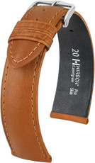 Hellbrauner Lederriemen Hirsch Camelgrain Pro Skin L 01009010-2