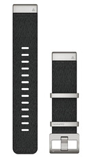 Nylon-Uhrenarmband Garmin 22mm (für Garmin Fenix 8/7/6 (47mm), Epix 2 u.a.), schwarz V2, QuickFit, 010-12738-21
