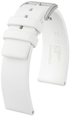 Kautschuk-Uhrenarmband Hirsch Pure 40418800-2, weiß, Naturkautschuk, Länge L, Quick Release