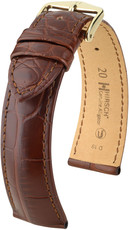 Braunes Lederarmband Hirsch Echtes Alligatorleder L10220719-1 (Alligatorleder)