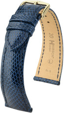Dunkelblaues Lederband Hirsch London M 04366180-1 (Eidechsenleder) Hirsch selection
