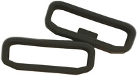 Silikon-Schlaufe Garmin (für QuickFit 22, Instinct, Instinct 2 u.a.), black, 2 Stk.