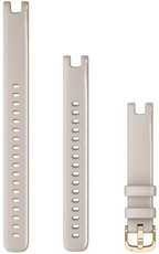 Garmin Lily Armband, Silikon, beige, goldene Schnalle