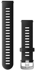 Silikon-Uhrenarmband Garmin 20mm (für Forerunner 55, Venu, Venu Sq, Venu 2 plus), schwarz, Quick Release, 010-11251-9P
