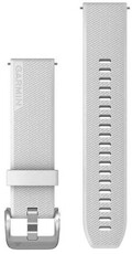 Silikon-Uhrenarmband Garmin 20mm (für Venu Sq, Venu 2 plus u.a.), weiß, Quick Release, 010-13114-01