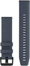 Silikon-Uhrenarmband Garmin 20mm (für Venu, Venu Sq, Venu 2 plus u.a.), blau V1, Quick Release, 010-13076-01