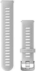 Silikon-Uhrenarmband Garmin 20mm (für Venu, Venu Sq, Venu 2 Plus u.a.), weiß, Quick Release, 010-11251-9Q