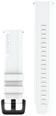 Silikon-Uhrenarmband Garmin 20mm (für Venu, Venu Sq, Venu 2+ u.a.), weiß, Quick Release, 010-13076-02