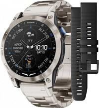 Garmin D2 Mach 1, Vented Titanium Bracelet (+ Ersatz-Uhrenarmband)