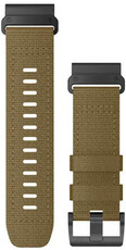 Nylon-Uhrenarmband Garmin 26mm (für Garmin Fenix 8/7X/6X (51mm), Tactix u. a.), braun, QuickFit, 010-13010-11