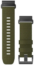Nylon-Uhrenarmband Garmin 26mm (für Garmin Fenix 8/7X/6X (51mm), Tactix u. a.), grün, QuickFit, 010-13010-10
