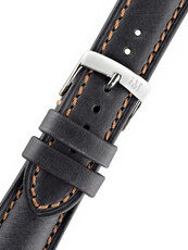 Leder-Uhrenarmband Morellato Derain 4434B09.019 M, schwarz