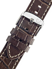 Leder-Uhrenarmband Morellato Plain 4733480.032 M, braun