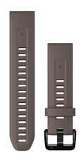 Silikon-Uhrenarmband Garmin 20mm (für Garmin Fenix 8/7S/6S (43mm), u. a.), grau V4, QuickFit, 010-13102-10