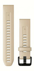 Silikon-Uhrenarmband Garmin 20mm (für Garmin Fenix 8/7S/6S (43mm), u. a.), beige, QuickFit, 010-13102-08