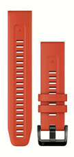 Silikon-Uhrenarmband Garmin 22mm (für Garmin Fenix 8/7/6 (47mm), Epix 2 u.a.), rot V3, QuickFit, 010-13111-04
