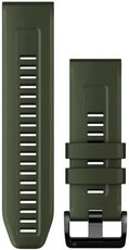 Garmin QuickFit Armband 26mm, Silikon, grün, schwarze Schnalle (Fenix 7X/6X/5X, Tactix, etc.)