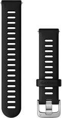 Silikonband Garmin 18 mm (für Venu 2S, Vívoactive 4S, Vívomove 3S), schwarz, Quick Release, 010-11251-3E