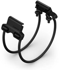 Silikon-Uhrenarmband Garmin 22mm Bungee Mount (für Garmin Fenix 8/7/6 (47mm), Epix 2 u.a.), schwarz, QuickFit, 010-13249-01