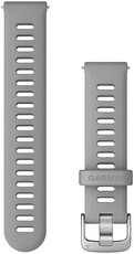Silikon-Uhrenarmband Garmin 18mm (für Venu 2S, Vívoactive 4S, Vívomove 3S), grau V1, Quick Release, 010-11251-3G