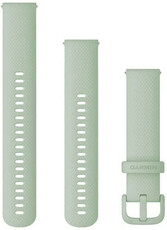 Silikon-Uhrenarmband Garmin 20mm (für Venu, Venu Sq, Venu 2 plus u.a.), grün, Quick Release, + verlängertes Teil, 010-12924-82