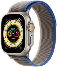 Nylon-Uhrenarmband Apple (für Apple Watch 42/44/45/49mm), braun, Größe S/M