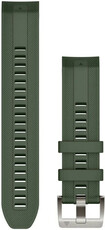 Garmin Quickfit 22mm Armband, Silikon, dunkelgrün, Stahlschnalle (MARQ)