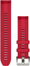 Silikon-Uhrenarmband Garmin 22mm (für Garmin Fenix 8/7/6 (47mm), Epix 2 u.ä.), rot V2, QuickFit, 010-13225-03