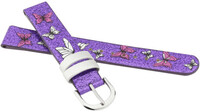 Leder-Uhrenarmband JVD RJ7142.4 14mm, lila, Kinder