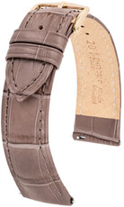Graubraunes Lederband Hirsch Duke S 01028337-1
