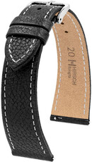 Schwarzes Lederband Hirsch Bologna M 01802150-2 (Teletina)