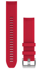 Silikon-Uhrenarmband Garmin 22mm (für Garmin Fenix 8/7/6 (47mm), Epix 2 u.a.), rot V4, QuickFit, 010-12738-17