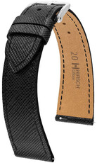Schwarzes Lederband Hirsch Giffone L 01875150-2 (Teletina)
