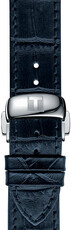 Leder-Uhrenarmband Tissot T852.032.781 19mm, blau, Quick Release