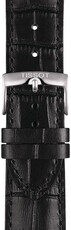 Leder-Uhrenarmband Tissot T852.041.653 22mm, schwarz, Quick Release
