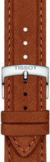 Leder-Uhrenarmband Tissot T852.048.229 21mm, braun, Quick Release