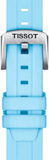 Silikonband Tissot T852.047.450 18mm, Blau, Quick Release